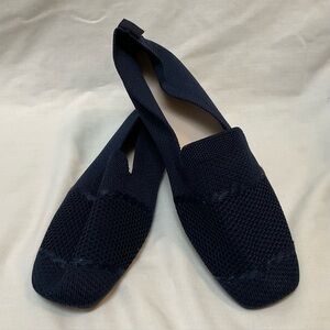 Navy Flat Shoes